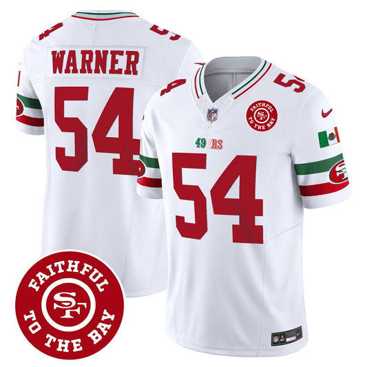 49ers Mexico Faithful To The Bay Patch Vapor Jersey - All Stitched