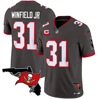 Buccaneers Florida Patch Vapor Limited Jersey - All Stitched