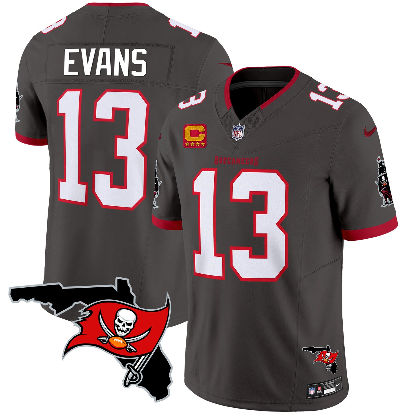 Buccaneers Florida Patch Vapor Limited Jersey - All Stitched