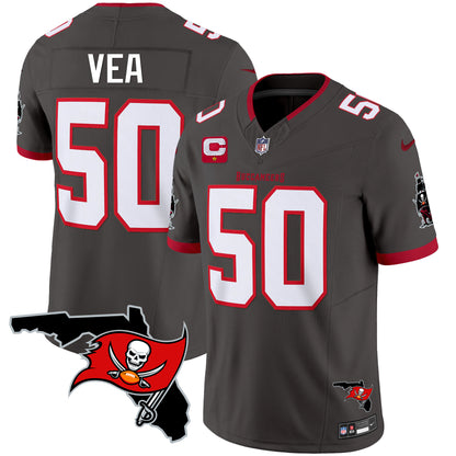 Buccaneers Florida Patch Vapor Limited Jersey - All Stitched