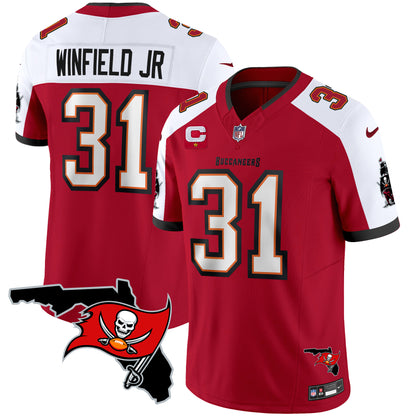 Buccaneers Florida Patch Vapor Limited Jersey - All Stitched