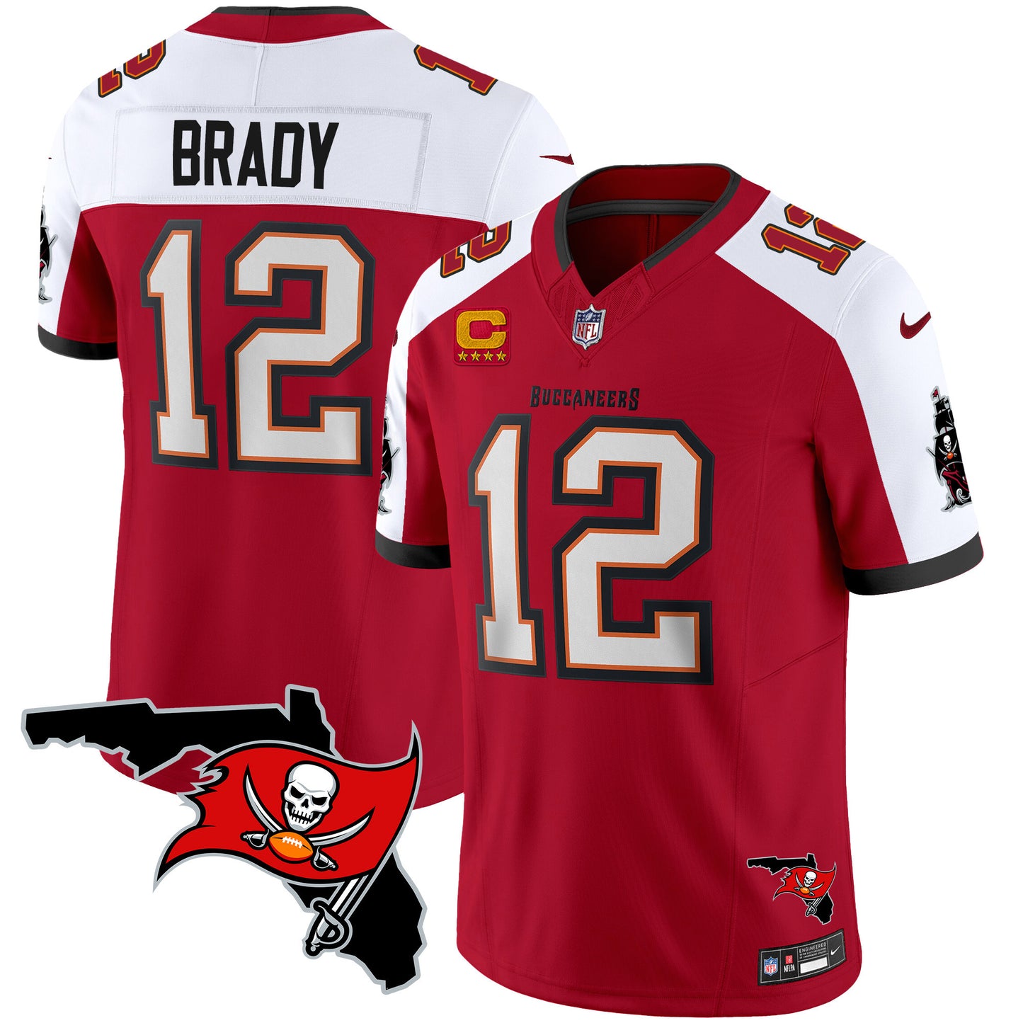 Buccaneers Florida Patch Vapor Limited Jersey - All Stitched