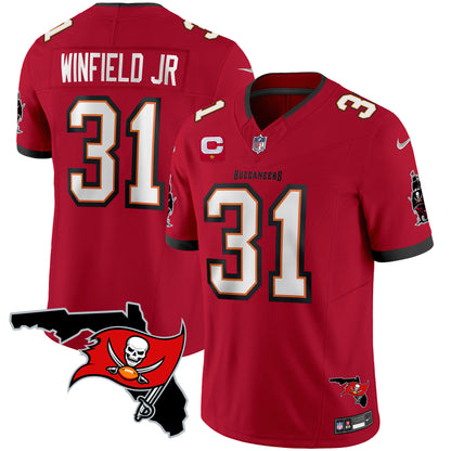 Buccaneers Florida Patch Vapor Limited Jersey - All Stitched