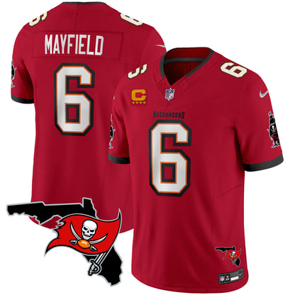 Buccaneers Florida Patch Vapor Limited Jersey - All Stitched