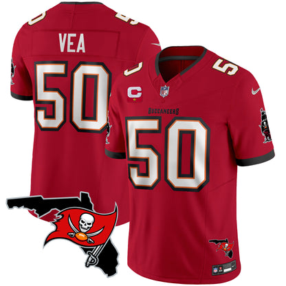 Buccaneers Florida Patch Vapor Limited Jersey - All Stitched