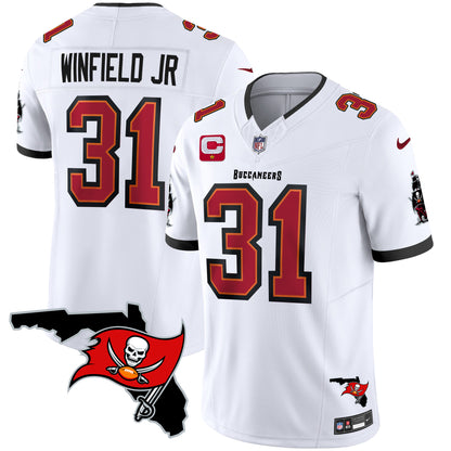 Buccaneers Florida Patch Vapor Limited Jersey - All Stitched