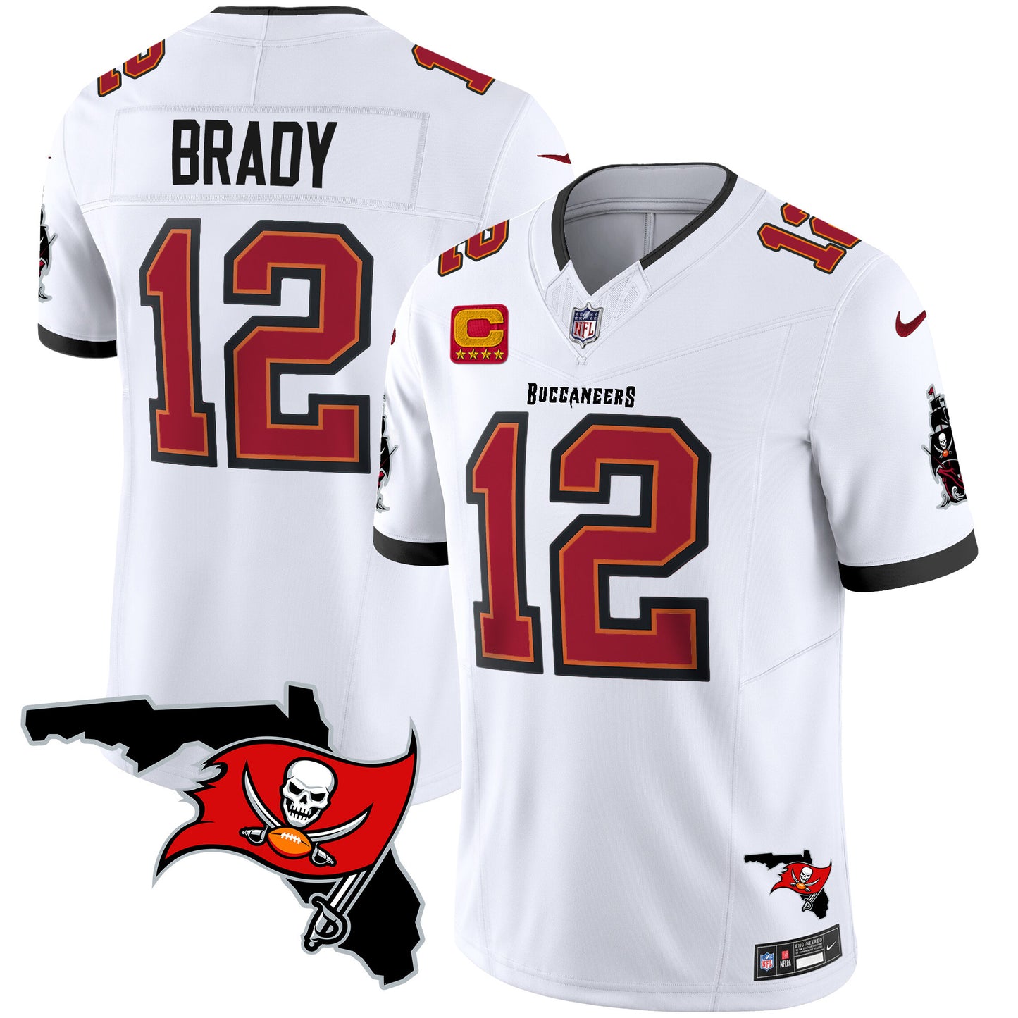 Buccaneers Florida Patch Vapor Limited Jersey - All Stitched