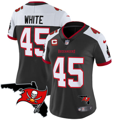 Women's Buccaneers Florida Patch Vapor Limited Jersey - All Stitched