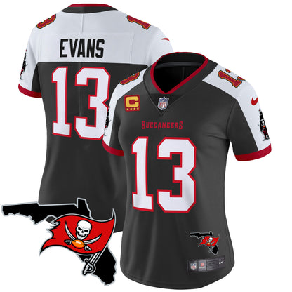 Women's Buccaneers Florida Patch Vapor Limited Jersey - All Stitched