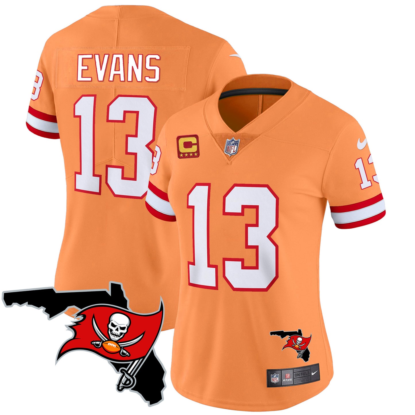 Women's Buccaneers Florida Patch Vapor Limited Jersey - All Stitched