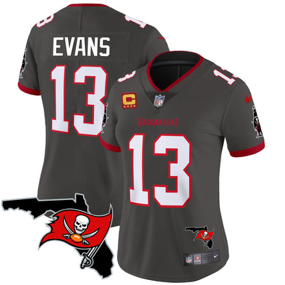 Women's Buccaneers Florida Patch Vapor Limited Jersey - All Stitched