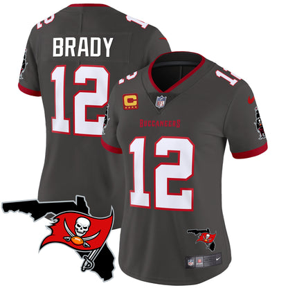 Women's Buccaneers Florida Patch Vapor Limited Jersey - All Stitched