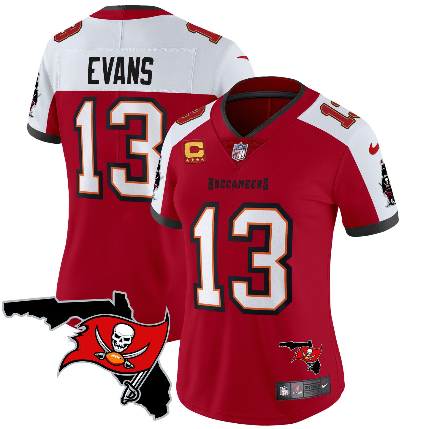 Women's Buccaneers Florida Patch Vapor Limited Jersey - All Stitched