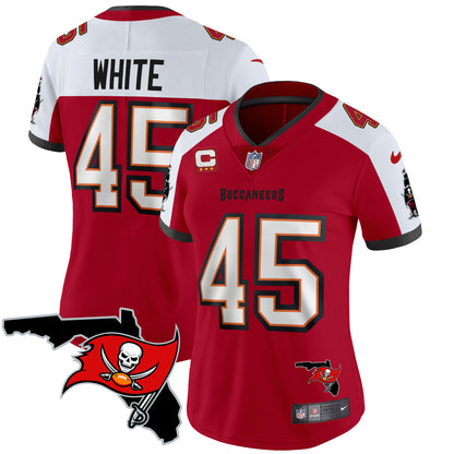 Women's Buccaneers Florida Patch Vapor Limited Jersey - All Stitched