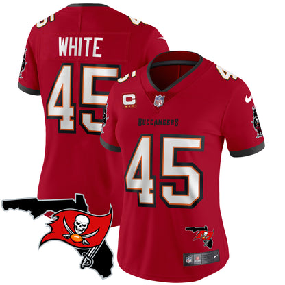 Women's Buccaneers Florida Patch Vapor Limited Jersey - All Stitched