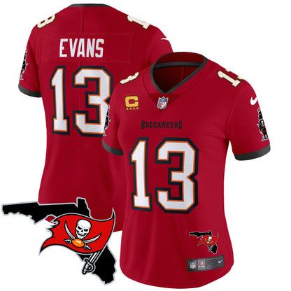 Women's Buccaneers Florida Patch Vapor Limited Jersey - All Stitched