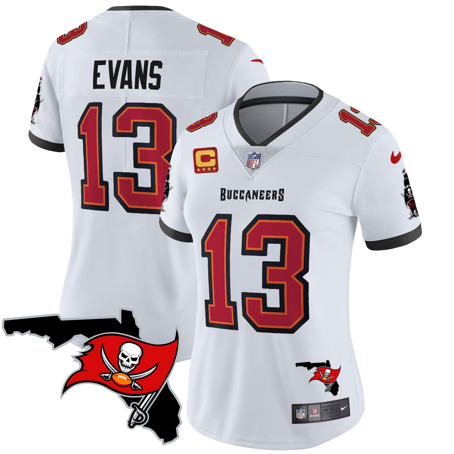 Women's Buccaneers Florida Patch Vapor Limited Jersey - All Stitched