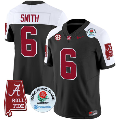 Alabama Crimson Tide Rose Bowl Patch Vapor Limited Jersey - All Stitched