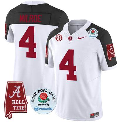 Alabama Crimson Tide Rose Bowl Patch Vapor Limited Jersey - All Stitched