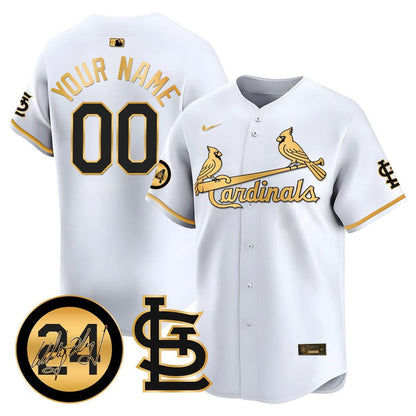 St. Louis Cardinals Memorial Vapor Premier Limited Custom Jersey - All Stitched