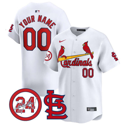 St. Louis Cardinals Memorial Vapor Premier Limited Custom Jersey - All Stitched