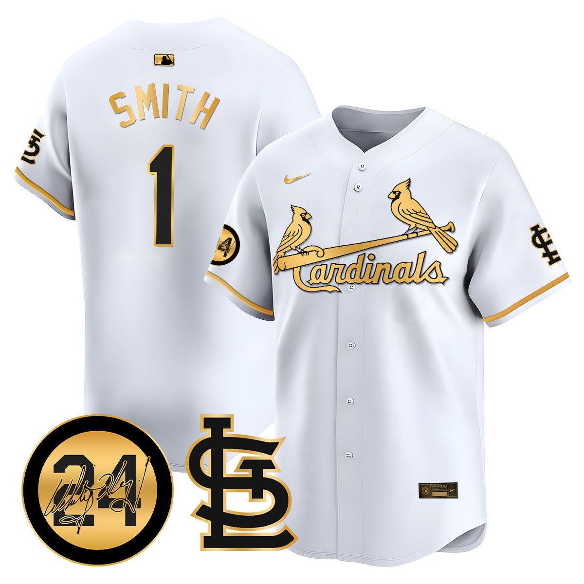 St. Louis Cardinals Memorial Vapor Premier Limited Jersey - All Stitched