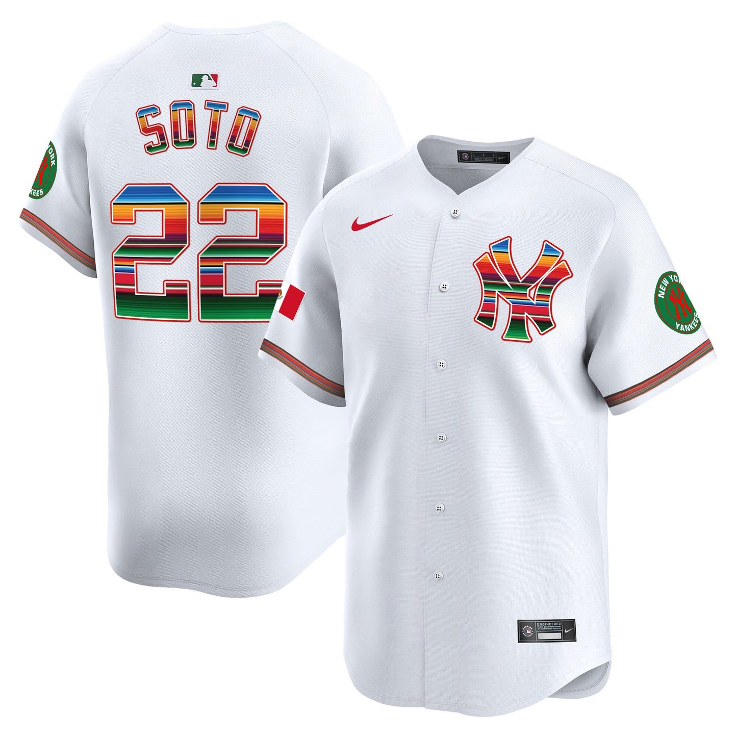 Yankees Mexico Vapor Premier Limited Jersey - All Stitched