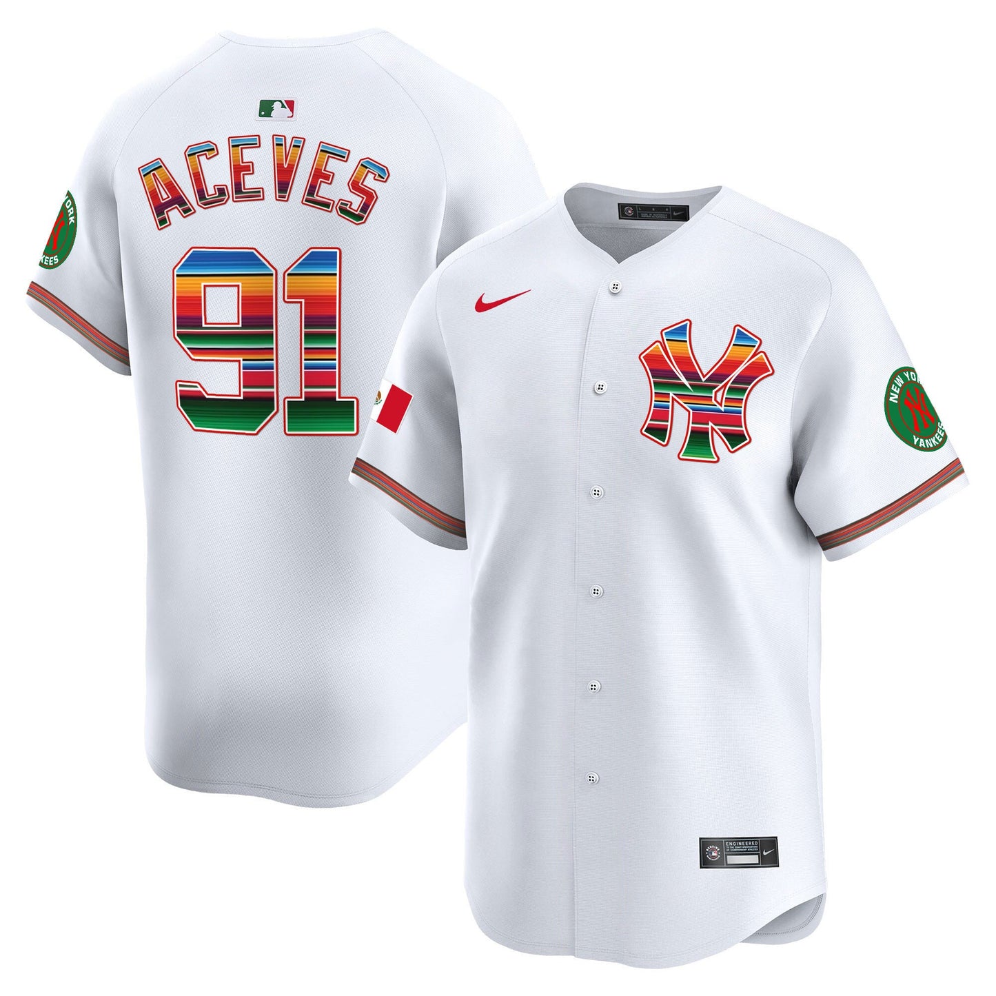 Yankees Mexico Vapor Premier Limited Jersey - All Stitched