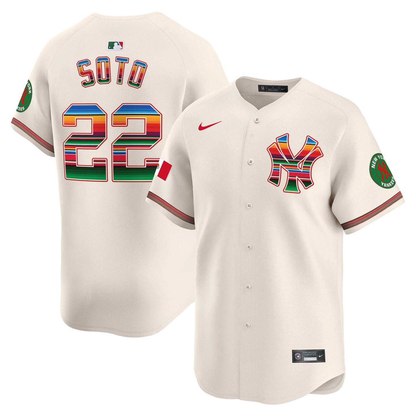 Yankees Mexico Vapor Premier Limited Jersey - All Stitched