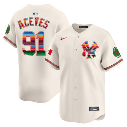 Yankees Mexico Vapor Premier Limited Jersey - All Stitched