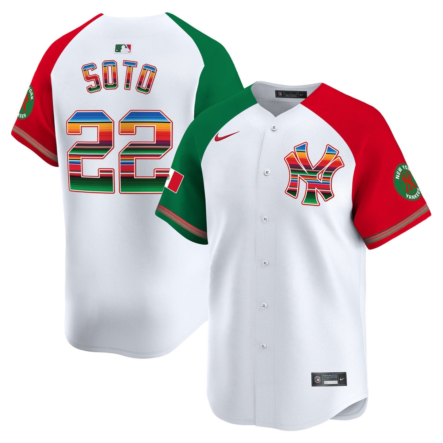 Yankees Mexico Vapor Premier Limited Jersey - All Stitched