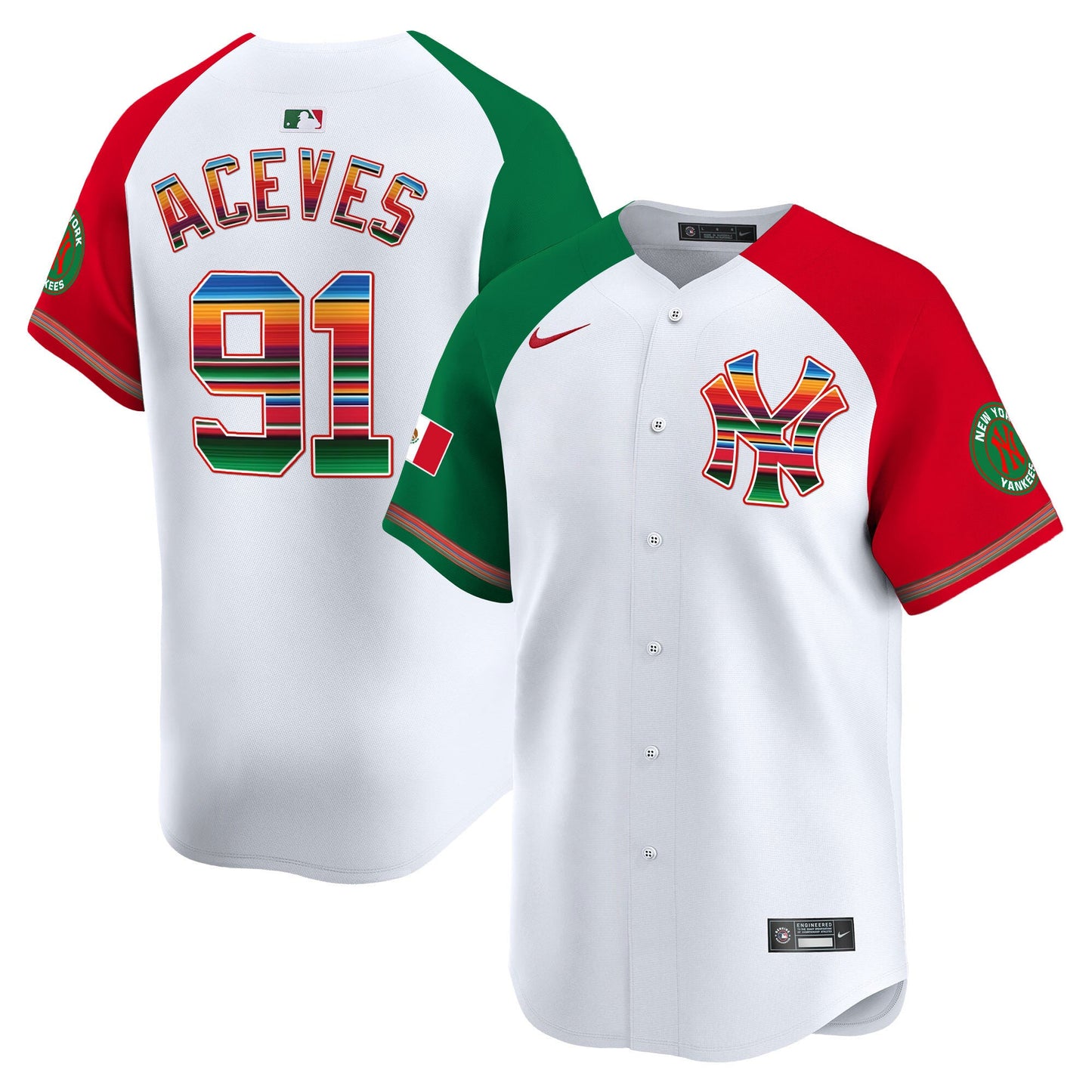 Yankees Mexico Vapor Premier Limited Jersey - All Stitched