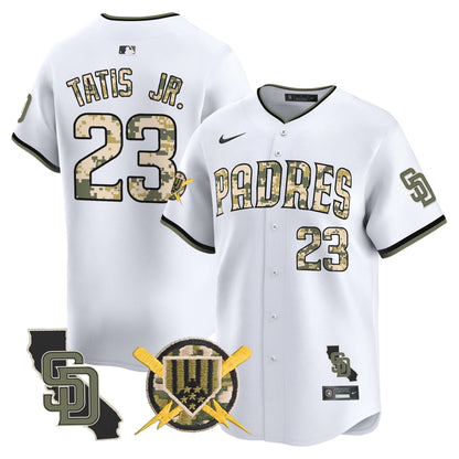 Padres Armed Forces Day Vapor Premier Limited Jersey - All Stitched