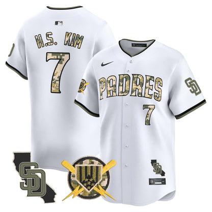 Padres Armed Forces Day Vapor Premier Limited Jersey - All Stitched