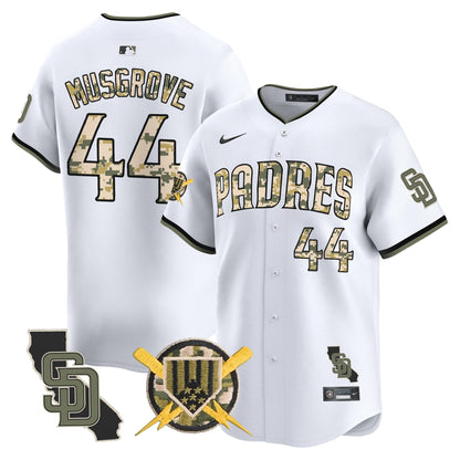 Padres Armed Forces Day Vapor Premier Limited Jersey - All Stitched