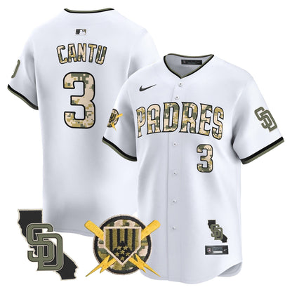 Padres Armed Forces Day Vapor Premier Limited Jersey - All Stitched