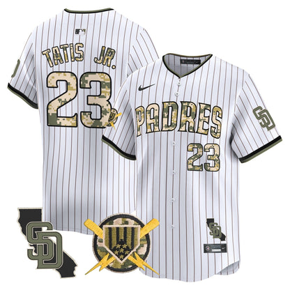 Padres Armed Forces Day Vapor Premier Limited Jersey - All Stitched