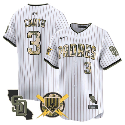 Padres Armed Forces Day Vapor Premier Limited Jersey - All Stitched