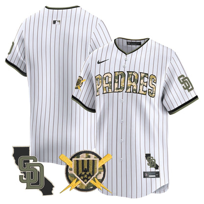 Padres Armed Forces Day Vapor Premier Limited Jersey - All Stitched