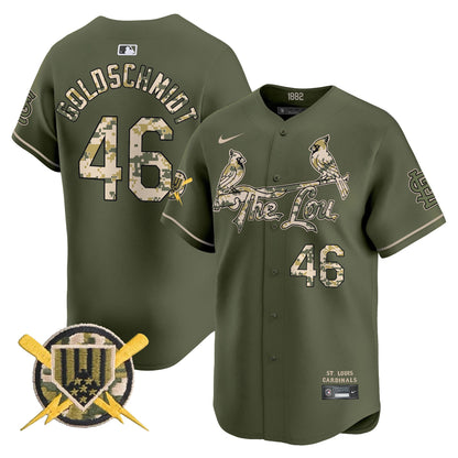 St. Louis Cardinals Armed Forces Day Vapor Premier Limited Jersey - All Stitched