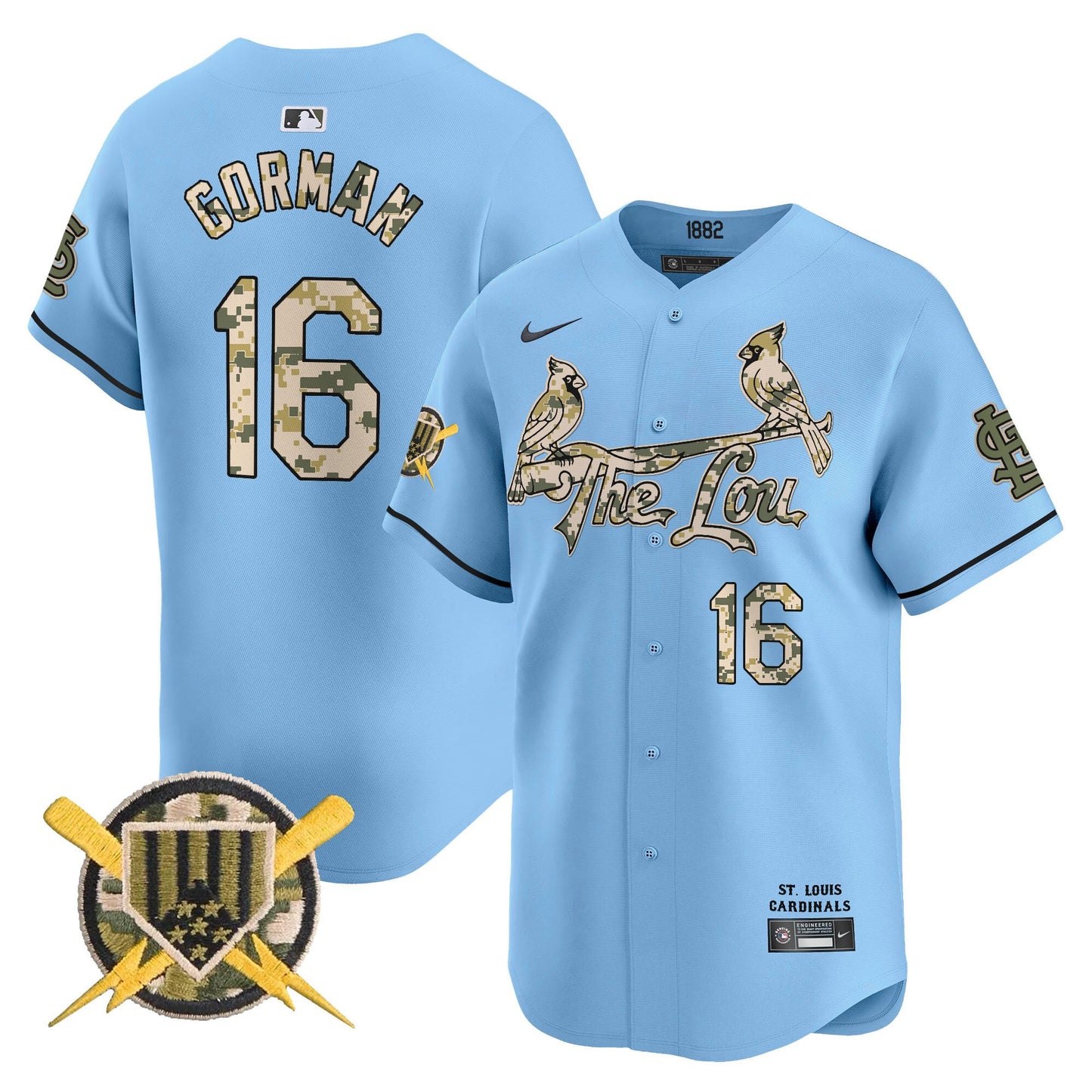 St. Louis Cardinals Armed Forces Day Vapor Premier Limited Jersey - All Stitched