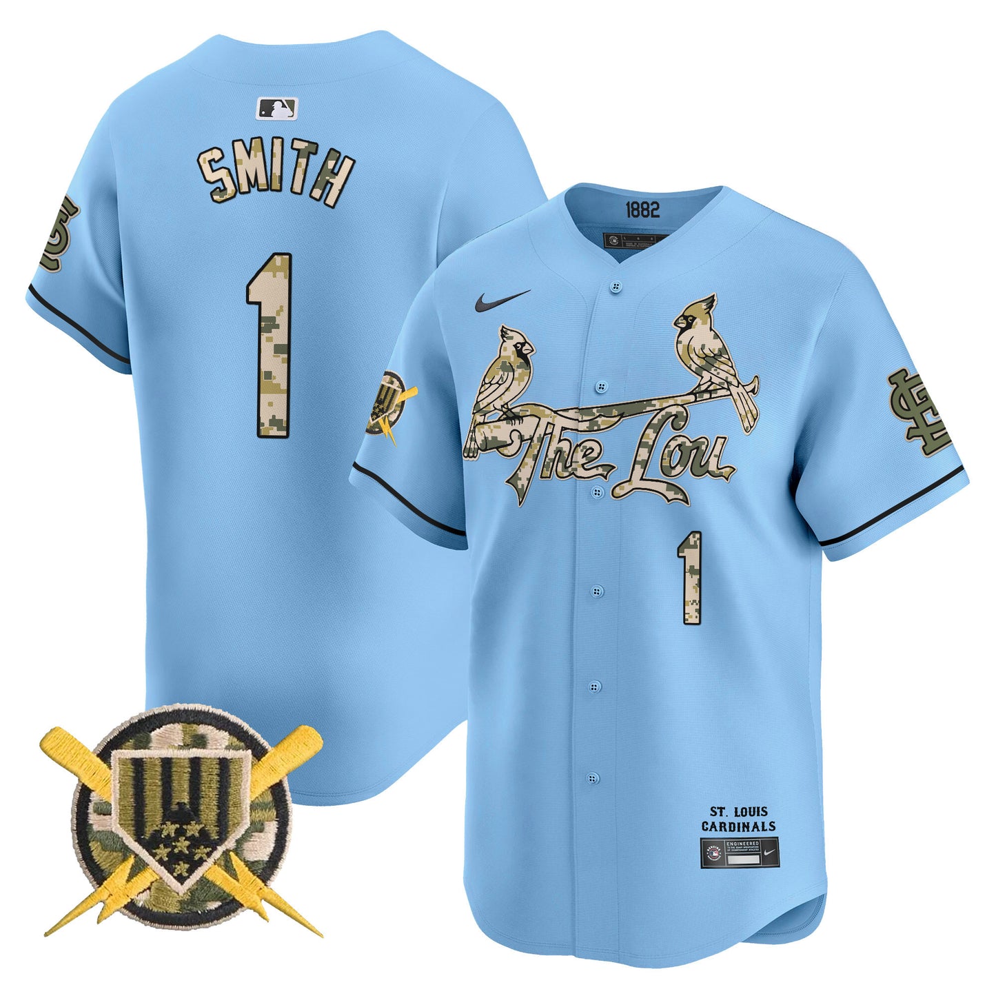 St. Louis Cardinals Armed Forces Day Vapor Premier Limited Jersey - All Stitched