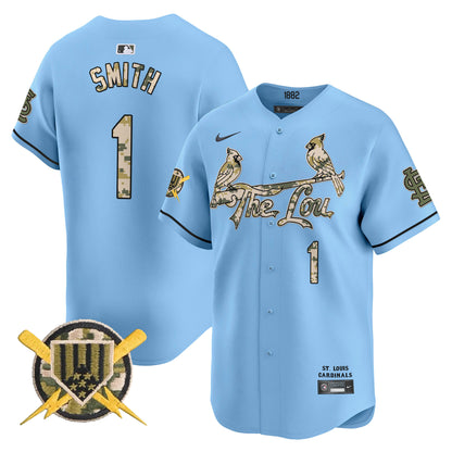 St. Louis Cardinals Armed Forces Day Vapor Premier Limited Jersey - All Stitched