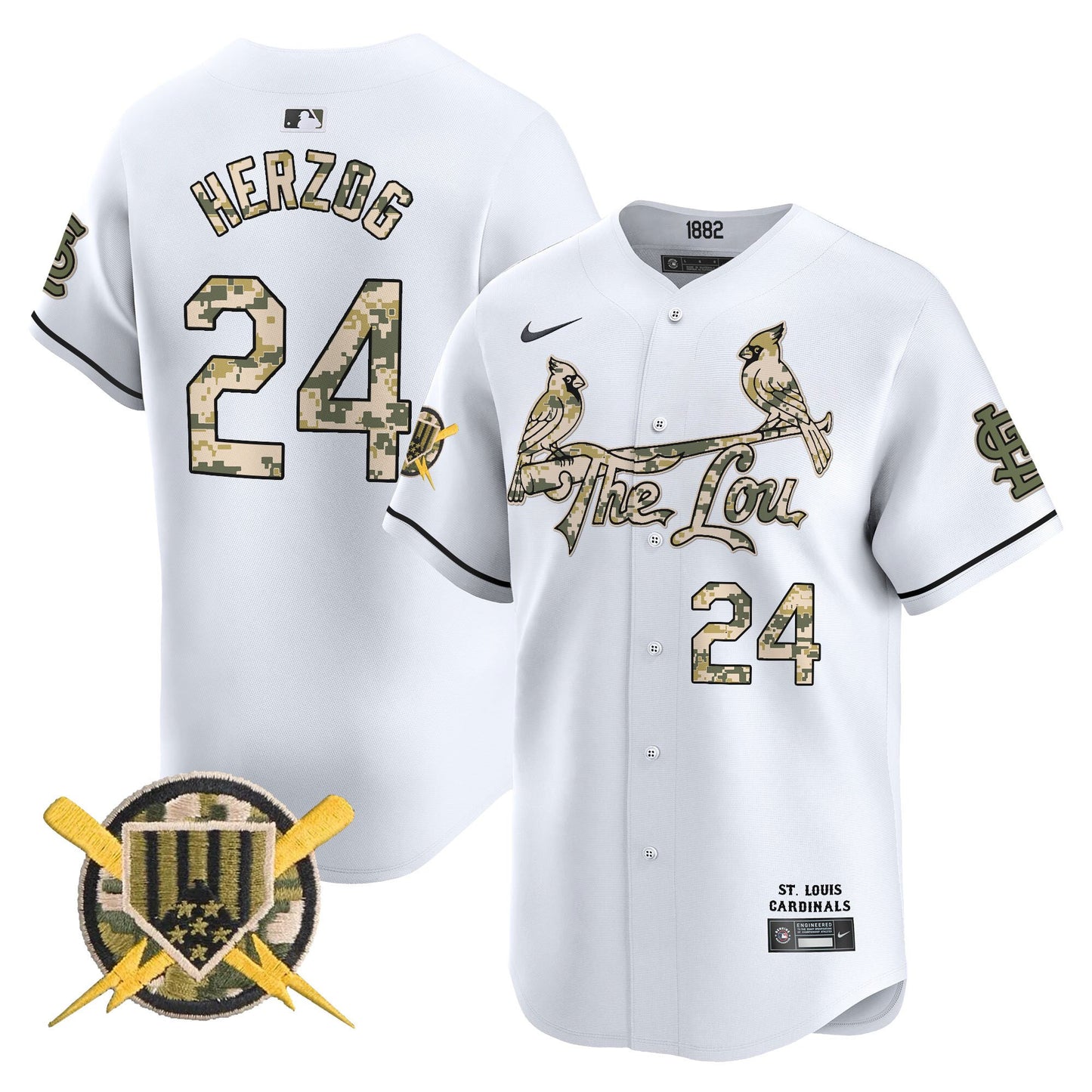 St. Louis Cardinals Armed Forces Day Vapor Premier Limited Jersey - All Stitched