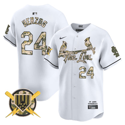 St. Louis Cardinals Armed Forces Day Vapor Premier Limited Jersey - All Stitched