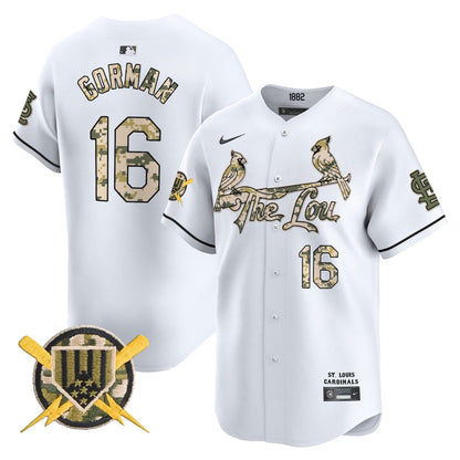 St. Louis Cardinals Armed Forces Day Vapor Premier Limited Jersey - All Stitched