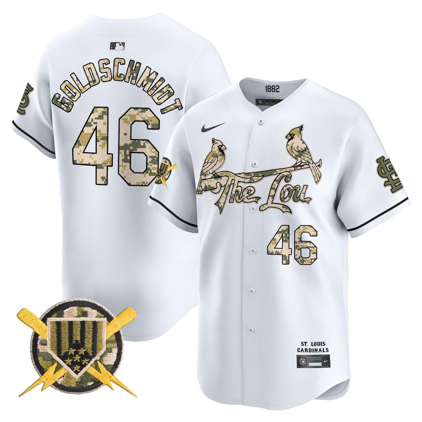 St. Louis Cardinals Armed Forces Day Vapor Premier Limited Jersey - All Stitched