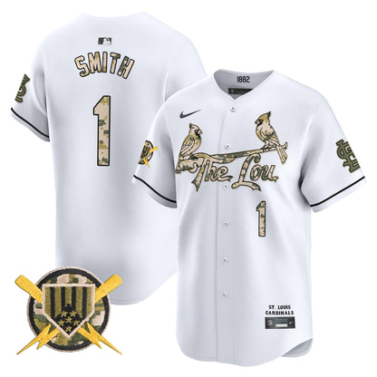 St. Louis Cardinals Armed Forces Day Vapor Premier Limited Jersey - All Stitched