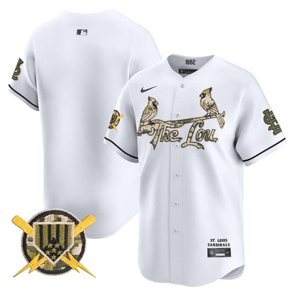St. Louis Cardinals Armed Forces Day Vapor Premier Limited Jersey - All Stitched