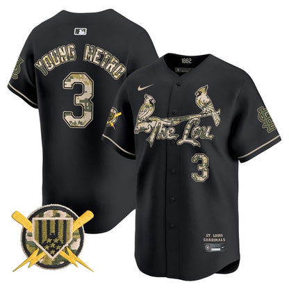 St. Louis Cardinals Armed Forces Day Vapor Premier Limited Jersey - All Stitched